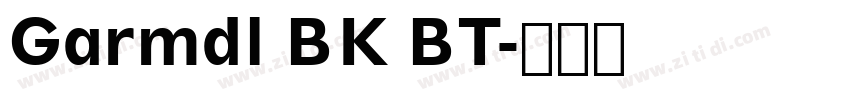 Garmdl BK BT字体转换